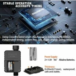 OCXIN Ordinateur D'irrigation Minuterie D'eau Minuterie De Jardin Irrigation, Grand écran De 3 Pouces Retard De Pluie Et Sécurité Des Enfants -Arrosage automatique Soldes 66965023 4