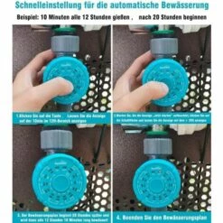 OCXIN Ordinateur D'irrigation, Programmation Simple Et Rapide De La Minuterie D'irrigation, Système D'irrigation Automatique Pour Le Jardin Et La Serre -Arrosage automatique Soldes 66998560 4