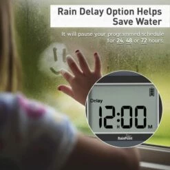 OCXIN Ordinateur D'irrigation, Horloge D'irrigation Programmable D'irrigation Automatique Avec Retard De Pluie, Minuterie D'arrosage Pour Jardin Et Serre 105 -Arrosage automatique Soldes 66998597 5
