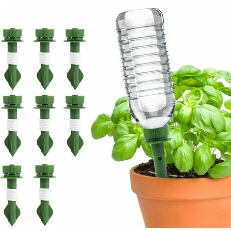 QERSTA 8 Pack Spike Arrosage Automatique Des Plantes, Pots D'arrosage En Céramique, Arroseur Automatique De Plantes De Vacances Goutte à Goutte, Système D'arrosage D'irrigation 3 QERSTA 8 Pack Spike Arrosage Automatique Des Plantes, Pots D'arrosage En Céramique, Arroseur Automatique De Plantes De Vacances Goutte à Goutte, Système D'arrosage D'irrigation