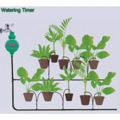 ENLENK Minuteur D'arrosage Minuterie D'irrigation Automatique Numérique Robinet De Tuyau Automatique Minuterie Pour Arroseur Contrôleur, Arrosage Automatique Pour Jardin, Programme D'arrosage -Arrosage automatique Soldes 67677642 5