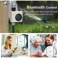 JOORRT Programmateur Arrosage Bluetooth, Automatique Arrosage, Mode Pluie, Minuterie Arrosage Imperméable Et Utilisé à L'extérieur, Irrigation Pour Jardin -Arrosage automatique Soldes 67689171 2