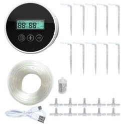 ASUPERMALL Système D'arrosage Automatique D'intérieur Set Lazy Intelligent Automatic Watering Device Set Bonsai Plants Irrigation, 10 Pots - 10 Pots