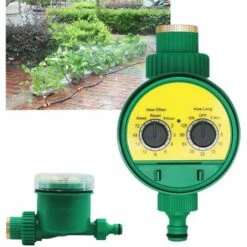 FLYME Programmateur D'Arrosage, Contrôleur De Arrosage Extérieur Arroseur Automatique Tuyau électronique Minuterie, Programmes Multiples Pour Jardin Serre Potager Plante Pelouse Paysage