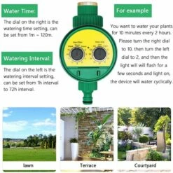 FLYME Programmateur D'Arrosage, Contrôleur De Arrosage Extérieur Arroseur Automatique Tuyau électronique Minuterie, Programmes Multiples Pour Jardin Serre Potager Plante Pelouse Paysage -Arrosage automatique Soldes 67806624 5