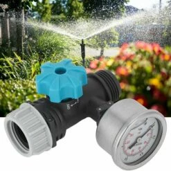 FLYME Vanne De Régulation De Pression D'eau Réglable Avec Manomètre Contrôleur D'irrigation De Jardin à Effet De Serre Contrôleur D'irrigation Agricole -Arrosage automatique Soldes 67810612 3