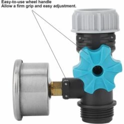 FLYME Vanne De Régulation De Pression D'eau Réglable Avec Manomètre Contrôleur D'irrigation De Jardin à Effet De Serre Contrôleur D'irrigation Agricole -Arrosage automatique Soldes 67810612 4