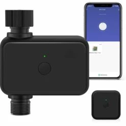 FLYME Minuterie D'arrosage, Minuterie D'arrosage Intelligente Avec Contrôle D'application WiFi Et Bluetooth, Compatible Avec Alexa Et Google Assistant Avec 15 Programmes D'irrigation Séparés