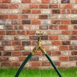 FEI YU Répartiteur De Tuyau D 'arrosage 2 Voies Arrosage Splitter Distributeur De Tuyaux En Laiton Avec Raccord Rapide Arrosage Du Jardin Outil D'irrigation Avec Vanne D'arrêt Normes Européennes -Arrosage automatique Soldes 67895743 4