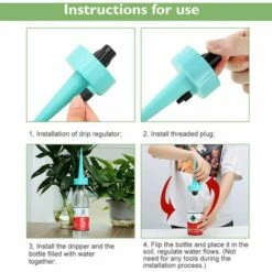 Lot De 6 Systèmes D'arrosage Automatique Pour Plantes En Pot, Arrosage Des Fleurs, Système D'arrosage Réglable Pour Fleurs Ou Légumes 13Treize -Arrosage automatique Soldes 68083423 3